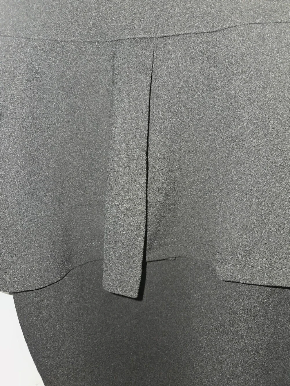 Runwind Women's 2X Black Peplum Dress - Stylish Office Church - Picture 4 of 11